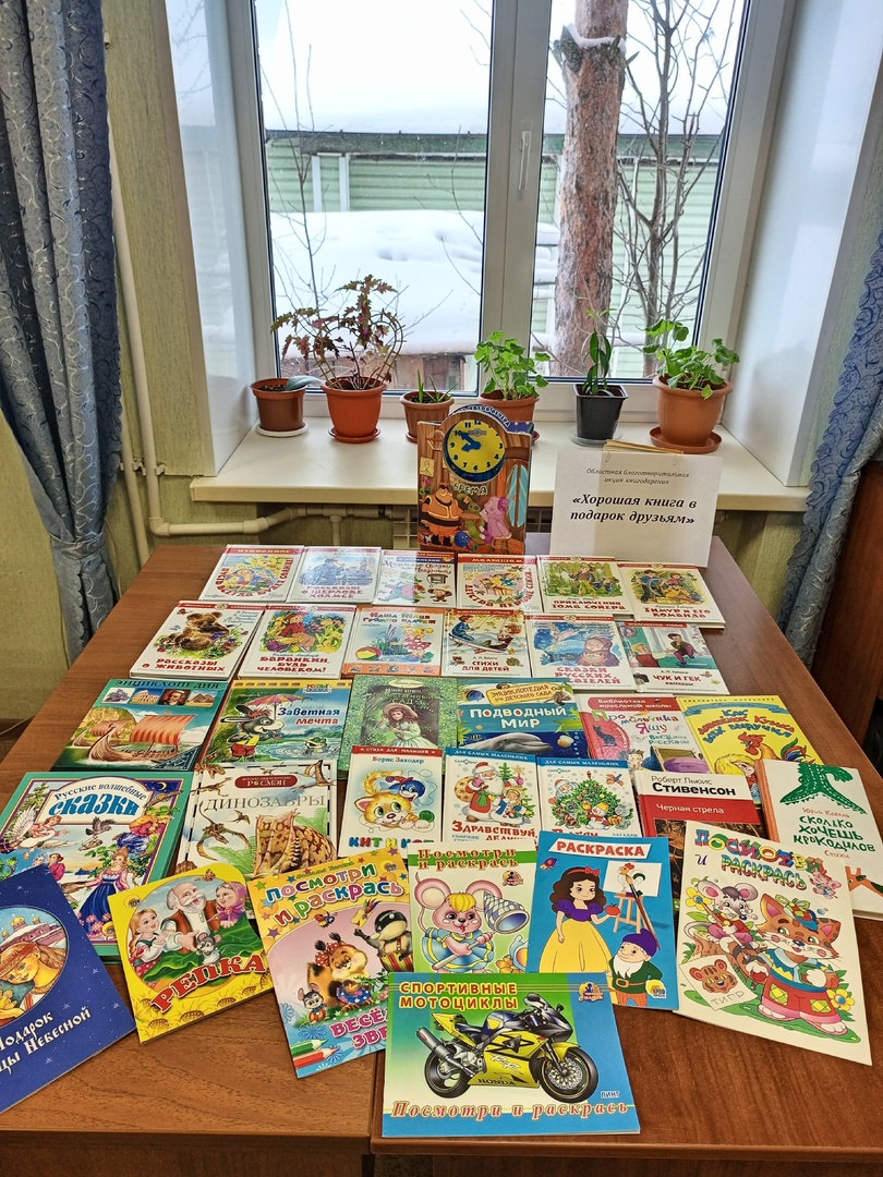 Областная благотворительная акция  книгодарения «Хорошая книга в подарок друзьям».