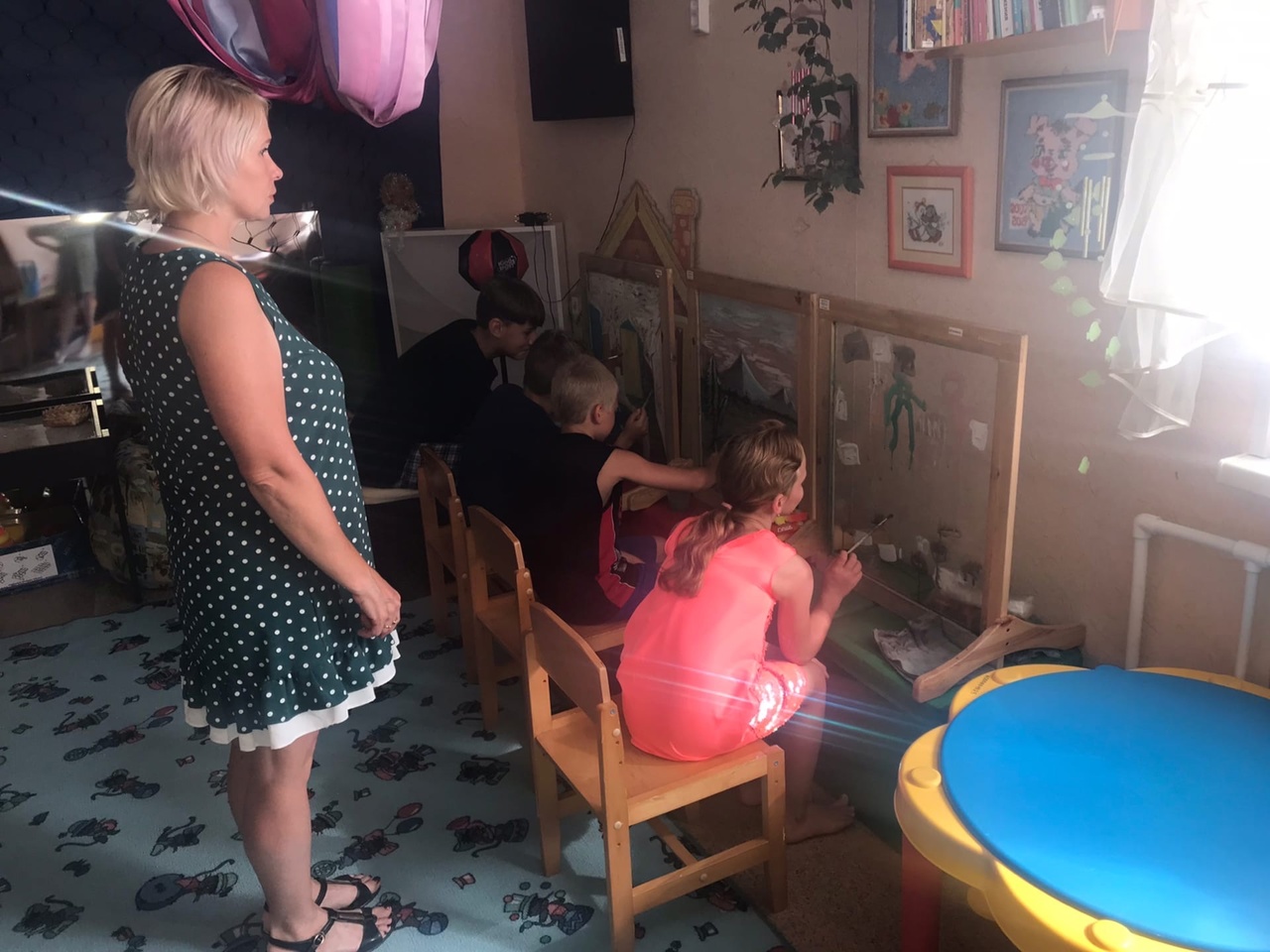 Занятие с психологом.