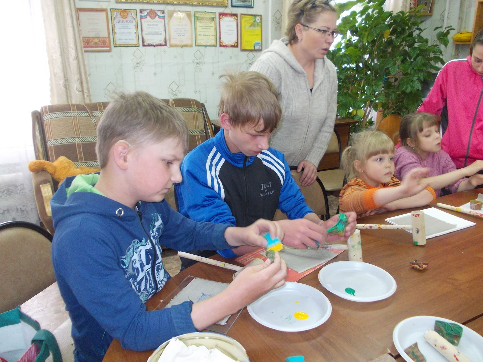 Мастер-класс по изготовлению набивного рисунка на ткани