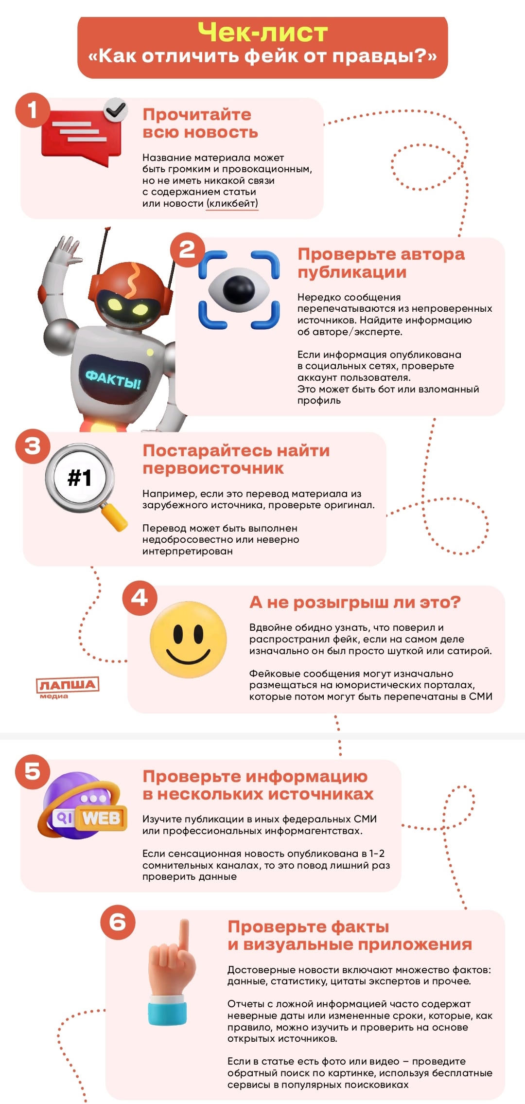 Материалы по фактчекингу и средствах родительского контроля