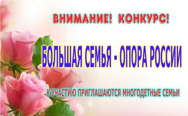 Областной конкурс плакатов "БОЛЬШАЯ СЕМЬЯ - ОПОРА РОССИИ"