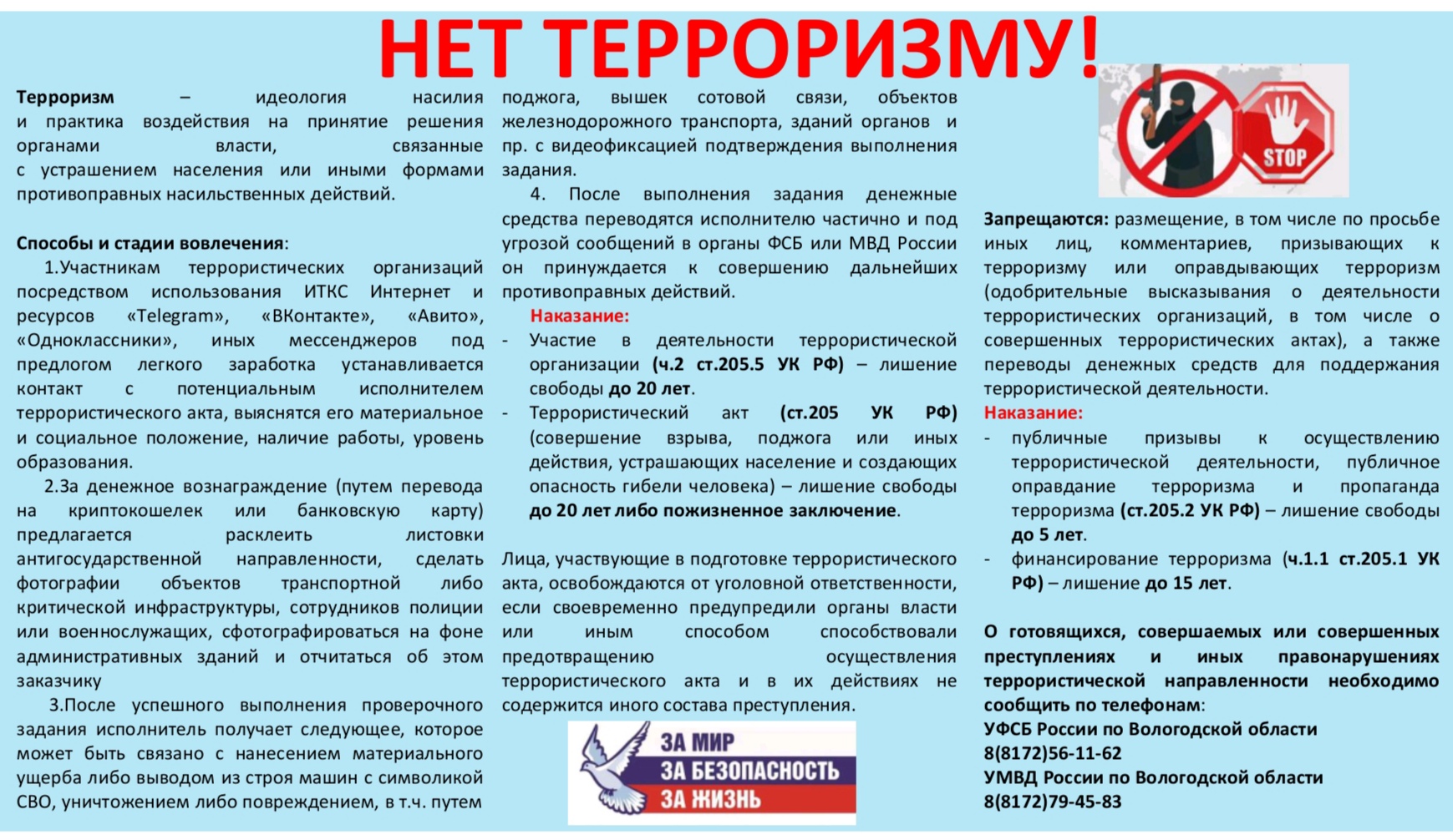 НЕТ Терроризму!